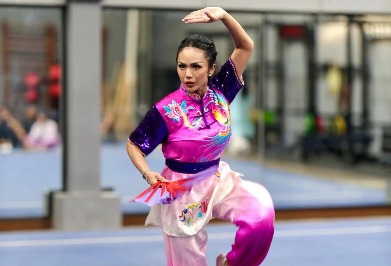 Krisdayanti ikut kejuaraan wushu di china, jadi perwakilan indonesia!