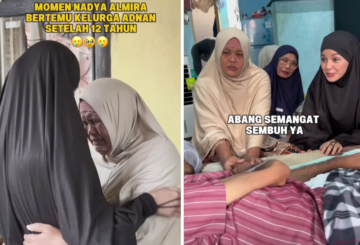 Kunjungi adnan korban kecelakaan 12 tahun lalu, nadya almira abang semangat sembuh ya