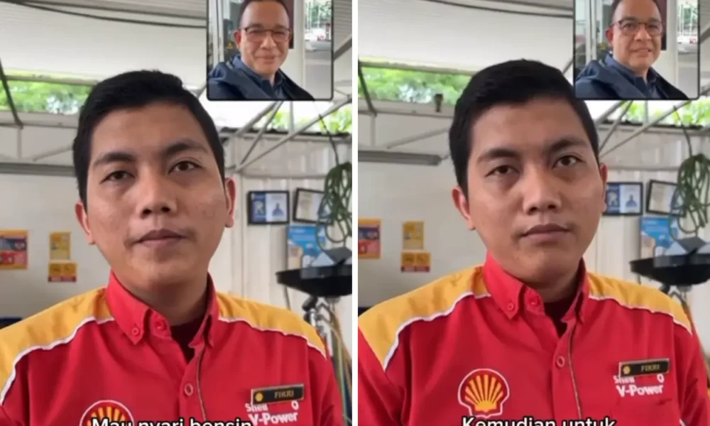 Kunjungi spbu shell, anies baswedan dicurhati pegawai gara gara stok bbm habis