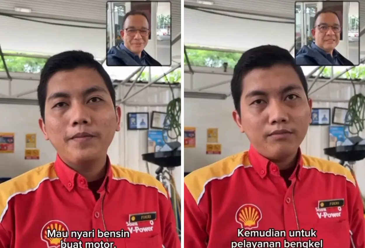Kunjungi spbu shell, anies baswedan dicurhati pegawai gara gara stok bbm habis