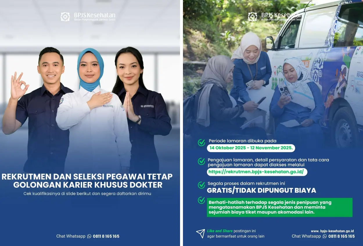 Lowongan dokter bpjs kesehatan 2025 syarat dan cara daftar lengkap