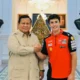 Marc marquez ngaku senang kembali ke indonesia saat temui prabowo di istana