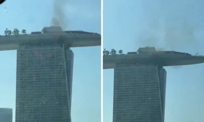 Marina bay sands kebakaran, diduga akibat pekerjaan las