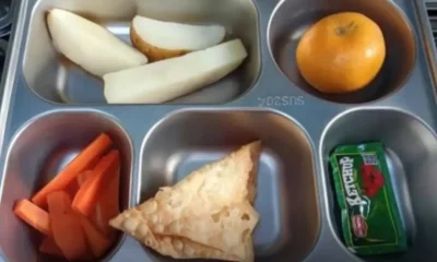 Menu mbg pangsit kentang rebus di sdn depok