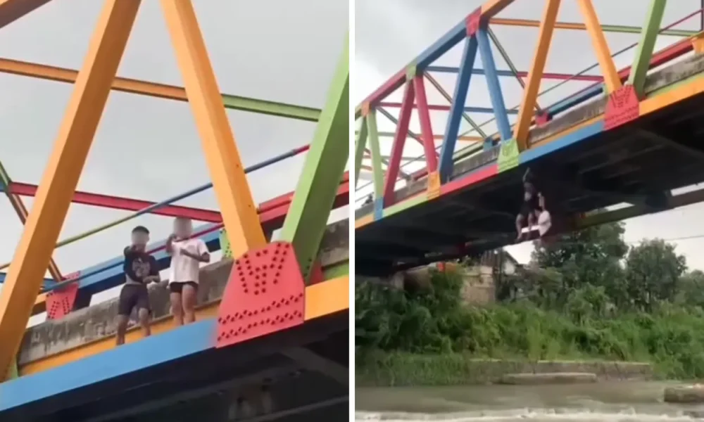 Niat bikin konten, 2 remaja tewas tenggelam usai lompat dari jembatan sungai gung tegal