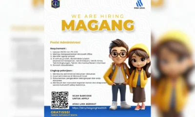 Pam jaya buka lowongan kerja untuk mahasiswa dan fresh graduate, ini syarat dan cara daftarnya!