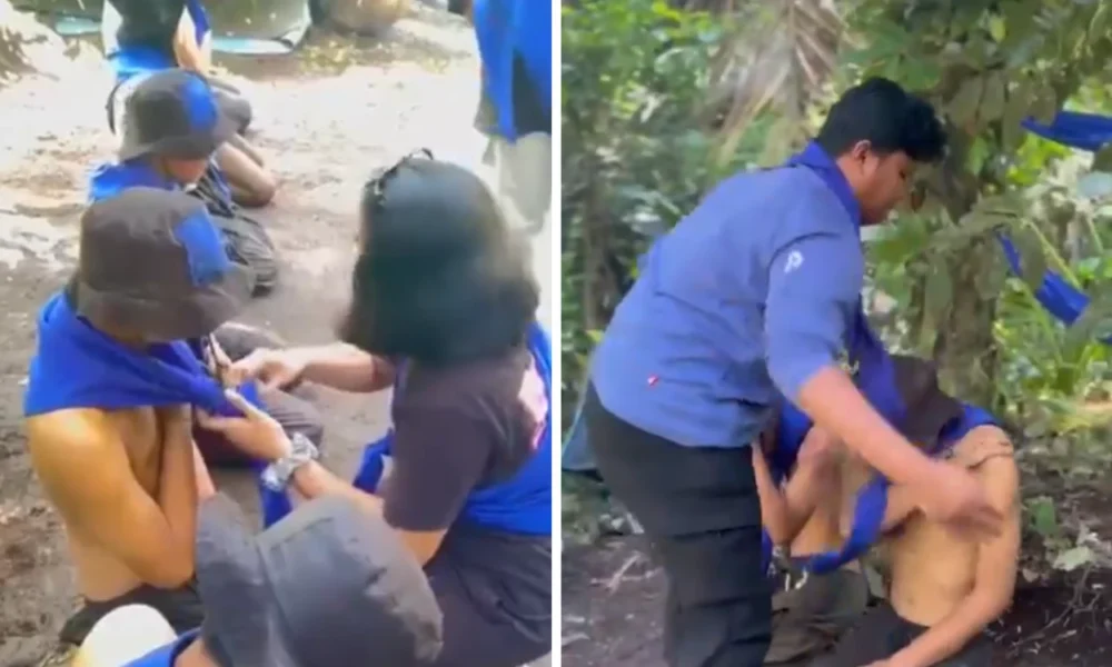 Para anggota baru diksar komunitas pecinta alam himpasus di bitung jadi korban penganiayaan, ditampar hingga ditendang