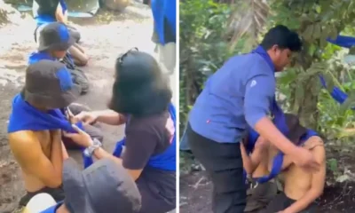 Para anggota baru diksar komunitas pecinta alam himpasus di bitung jadi korban penganiayaan, ditampar hingga ditendang