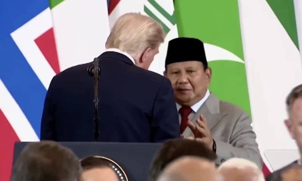 Percakapan pribadi prabowo dan donald trump di ktt gaza bocor, minta bertemu eric trump