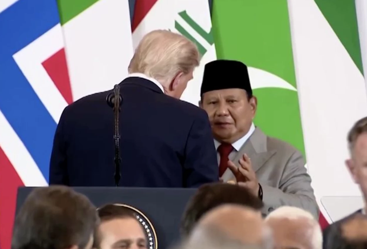 Percakapan pribadi prabowo dan donald trump di ktt gaza bocor, minta bertemu eric trump