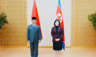 Pertama dalam sejarah! menlu ri sambangi korea utara