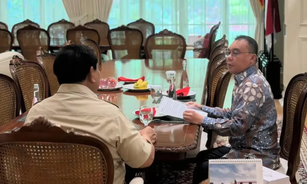 Prabowo panggil sufmi dasco ke kediamannya, ini yang dibahas!