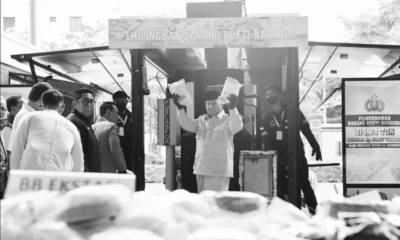 Prabowo pimpin pemusnahan 214 ton narkoba, kapolri di luar ekspektasi