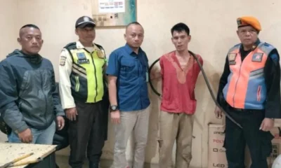 Pria di bekasi ditangkap saat curi kabel grounding rel kereta