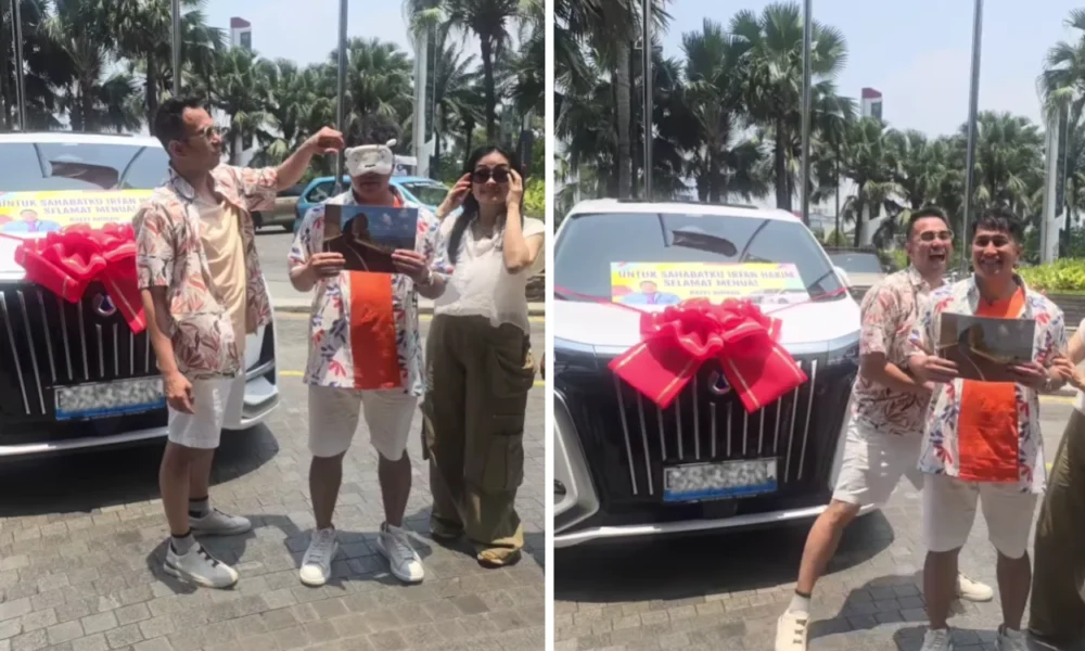 Raffi ahmad hadiahi irfan hakim mobil listrik denza d9, harganya nyaris rp1 m!
