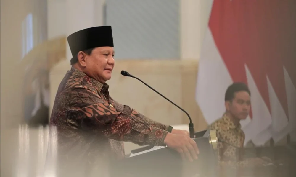 Satu tahun kepemimpinan, prabowo gelar sidang kabinet paripurna di istana negara