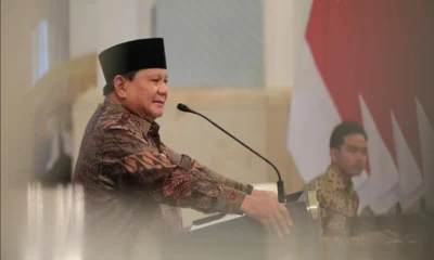 Satu tahun kepemimpinan, prabowo gelar sidang kabinet paripurna di istana negara