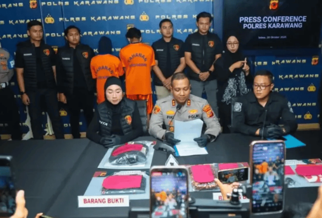 Sejoli yang buang bayi di karawang dengan mulut dilakban ditangkap!