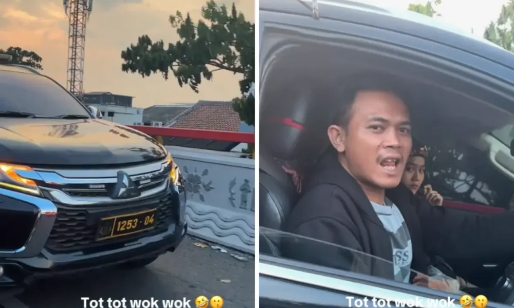 Sopir pajero yang bunyikan 'totot wuk wuk' di bandung ternyata pakai pelat nomor polisi palsu