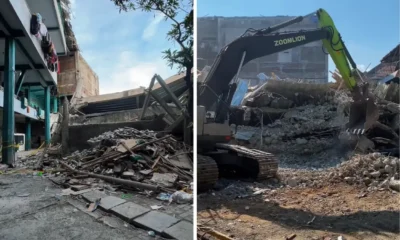 Tak ada lagi tanda kehidupan, petugas lanjut evakuasi korban ponpes al khozniy pakai alat berat
