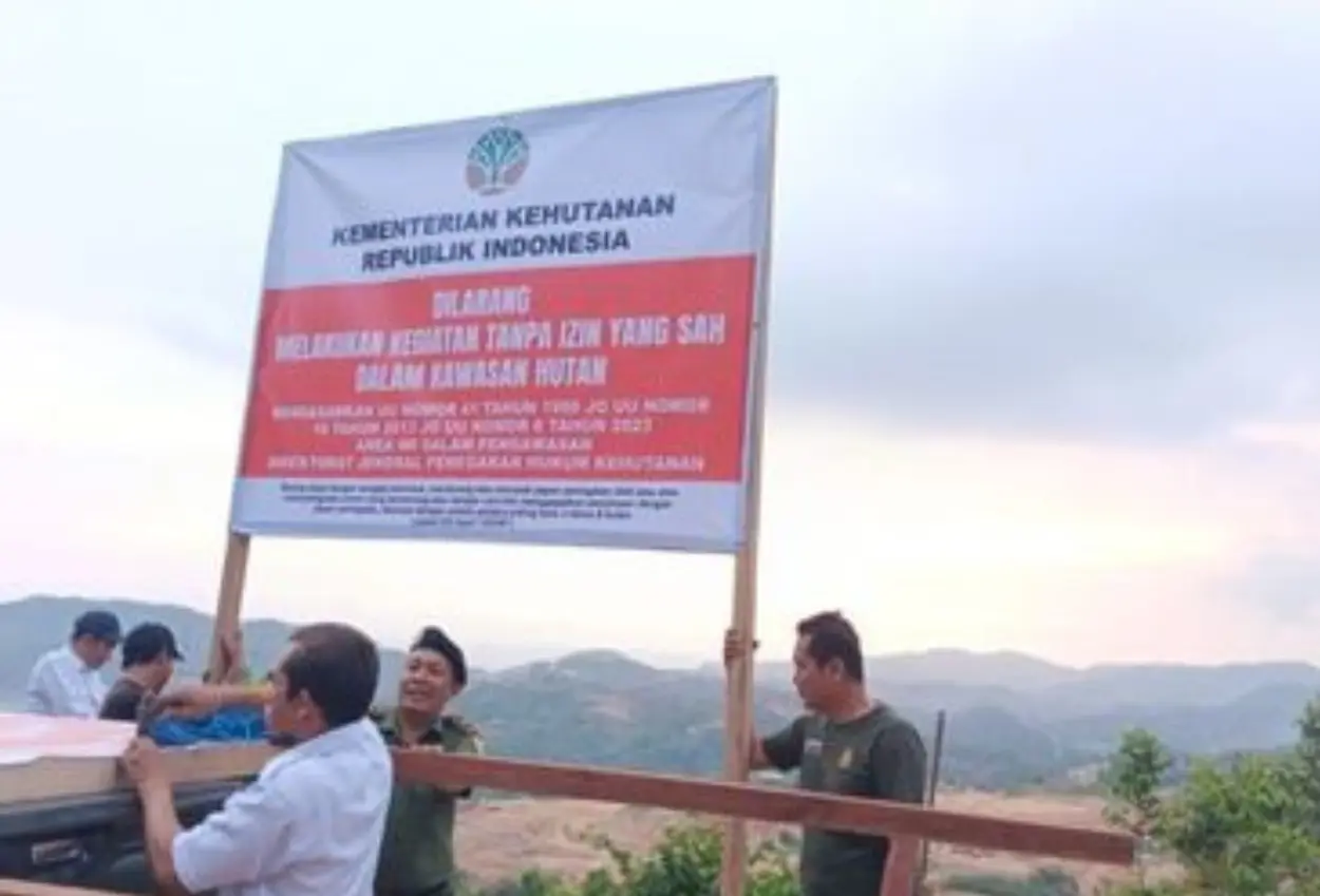 Tambang emas ilegal di mandalika disegel kemenhut