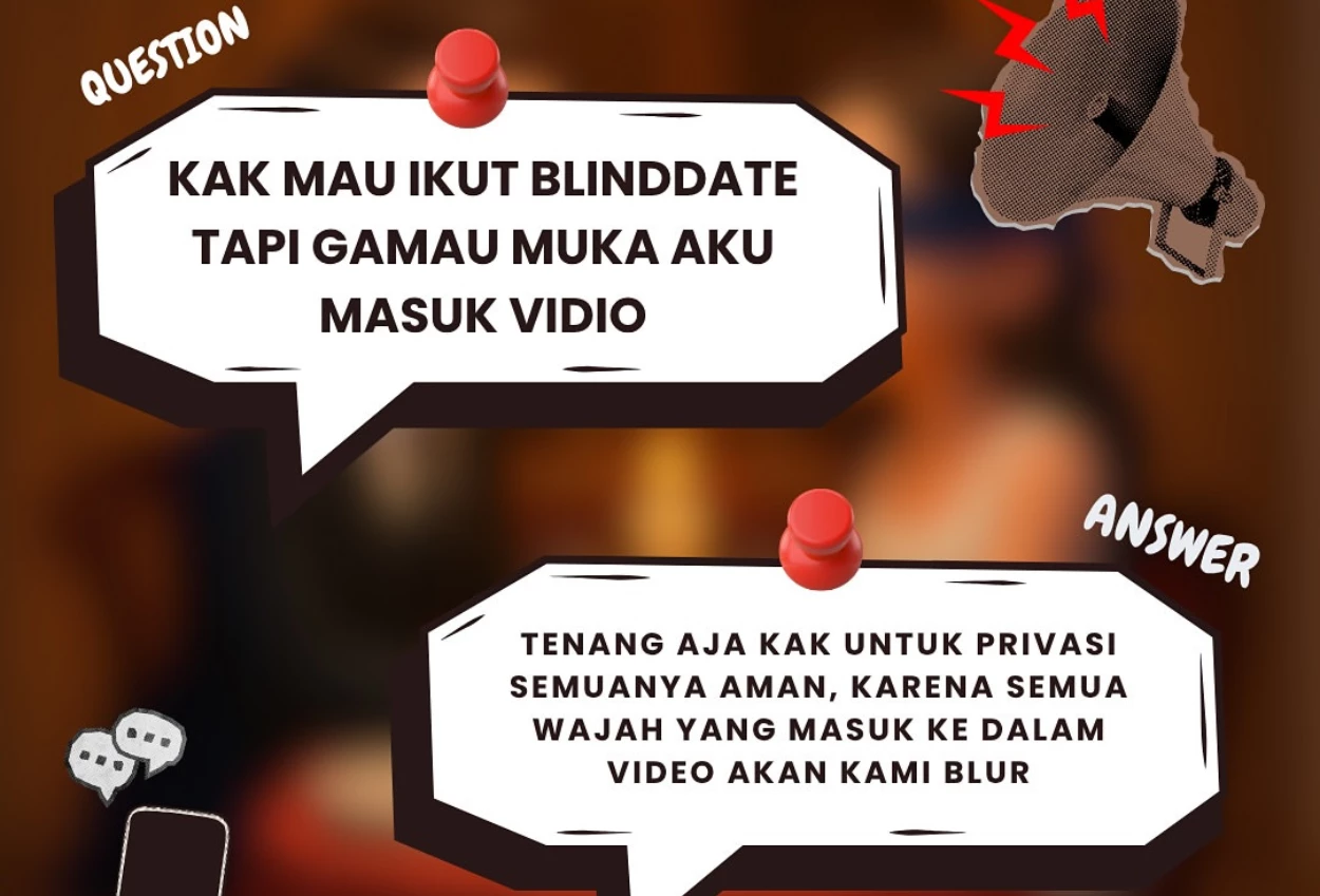 Tim rumor pastikan privasi peserta blind date experience dijamin aman!