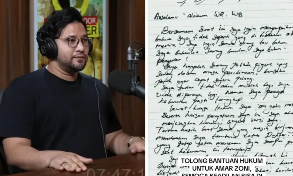 Tulis surat 3 halaman sebelum dipindahkan ke nusakambangan, ammar zoni saya bukanlah seorang bandar