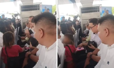 Viral! bocah kecil tiba tiba muncul jualan tisu saat sesi doa di hut tni, netizen itu ada yang nyuruh pastinya