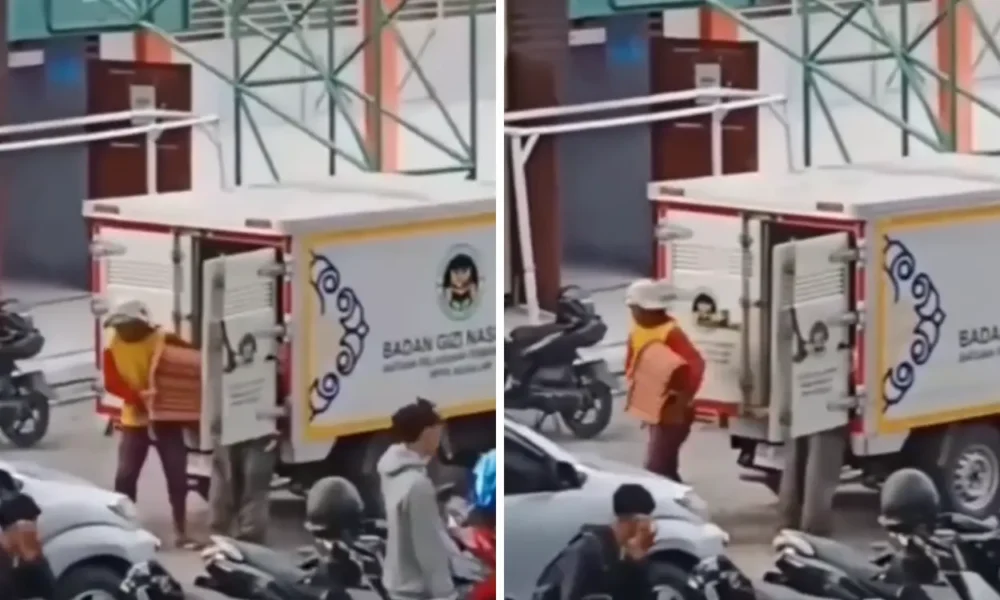 Viral video! mobil mbg di trenggalek dipakai buat angkut genteng