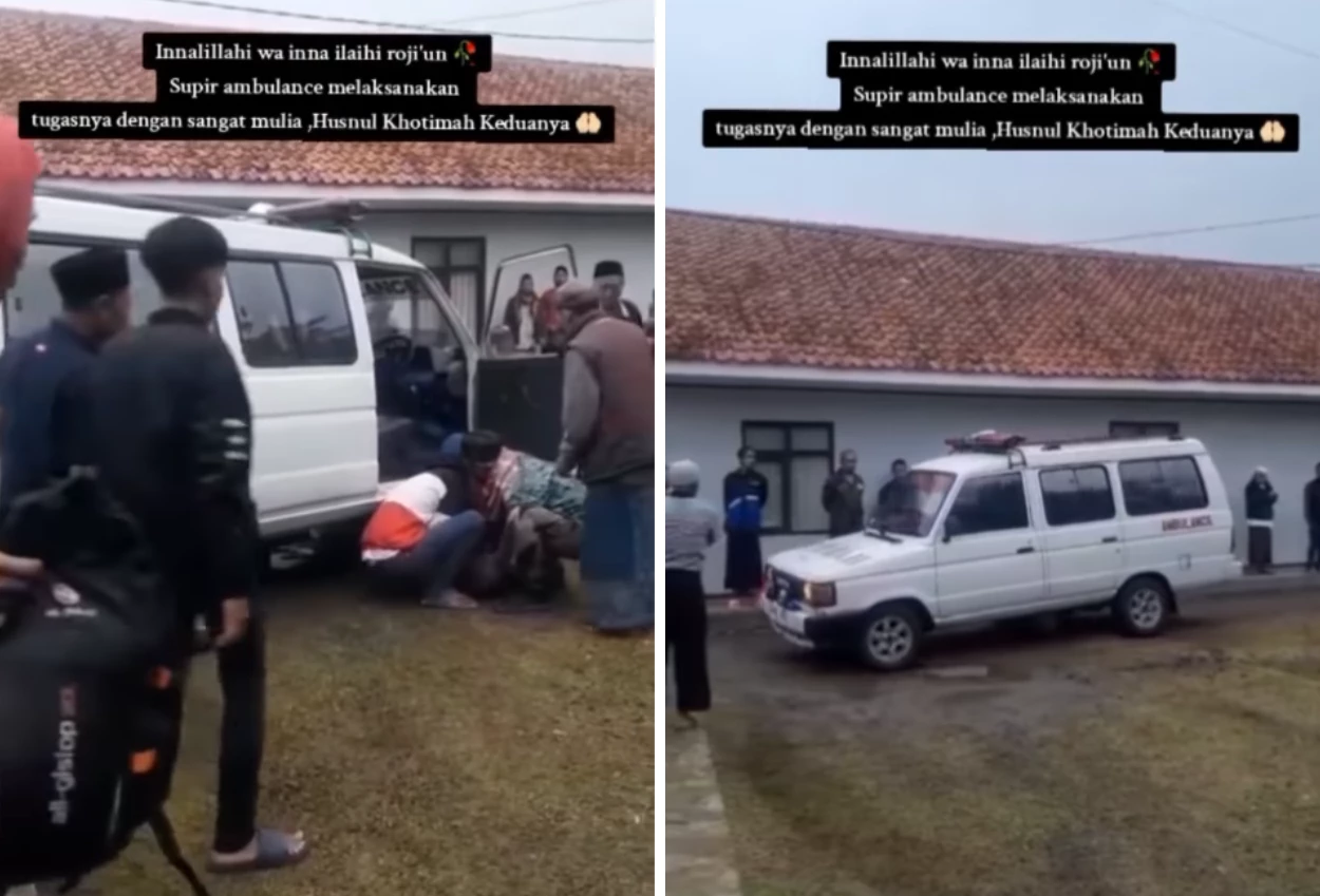 Viral di sosmed! sopir ambulans di ciamis meninggal usai antarkan jenazah ke rumah duka