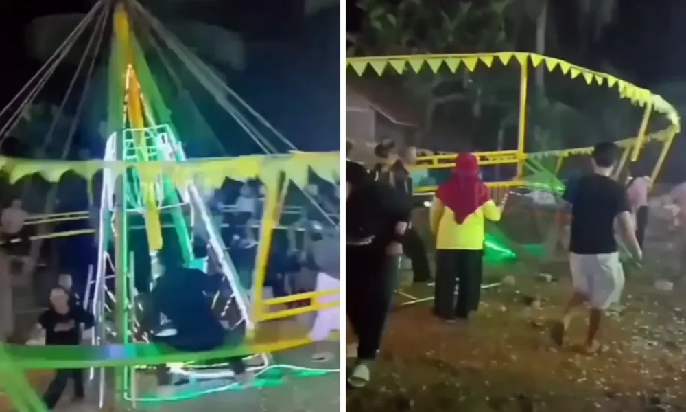 Wahana permainan 'ombak banyu' di purworejo roboh, 10 orang jadi korban