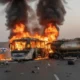 Bus rombongan umrah india terbakar di rute makkah madinah