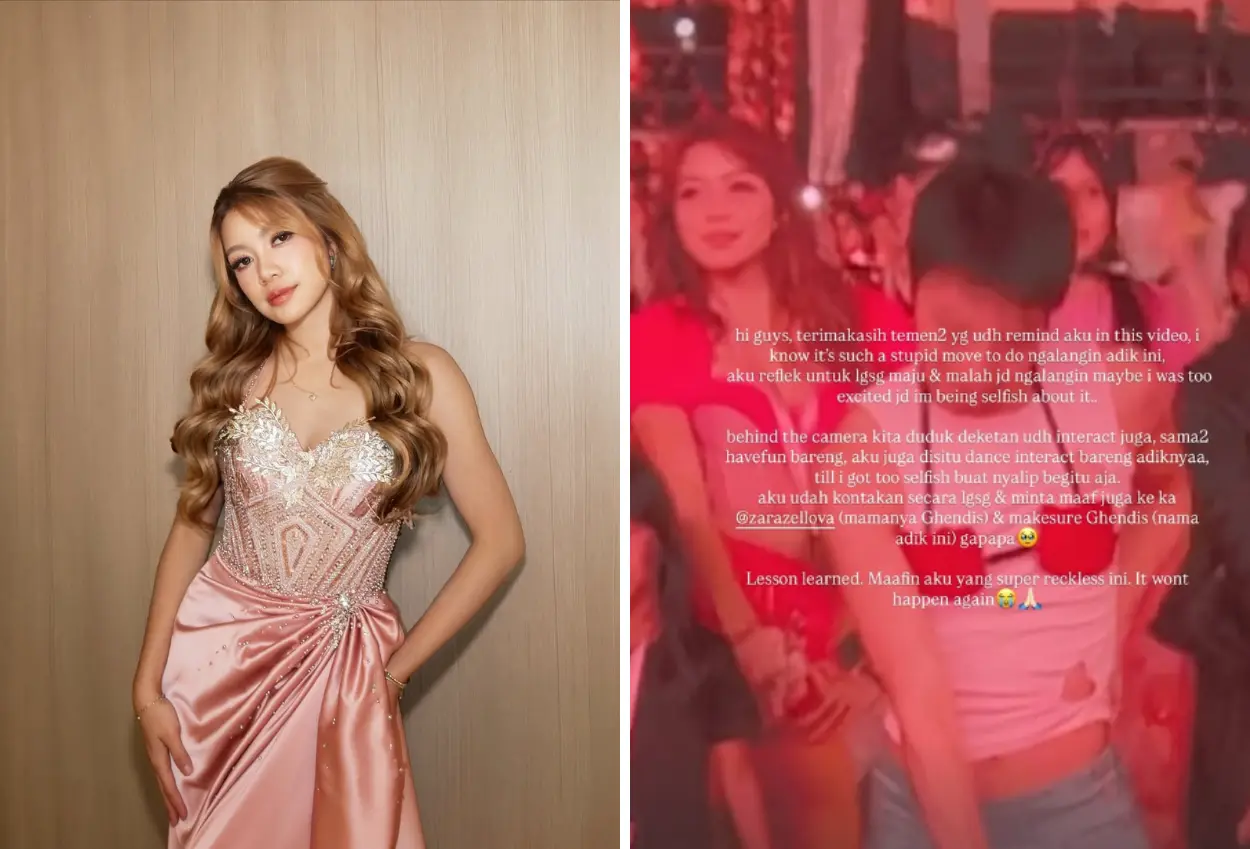 Dicap egois oleh netizen, regina phoenix akui minta maaf usai serobot dan halangi anak kecil di konser blackpink
