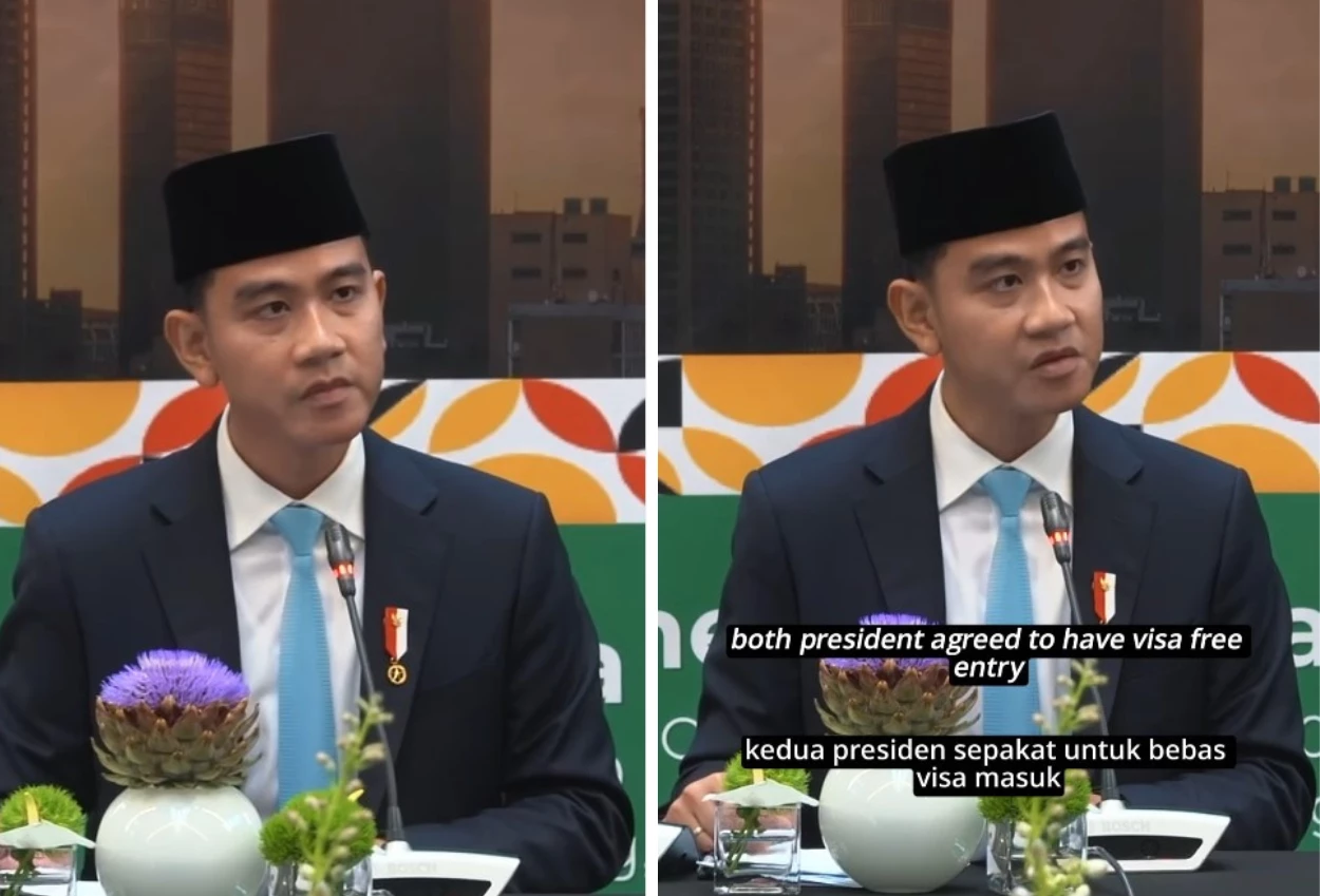 Gibran umumkan indonesia afrika selatan bebas visa