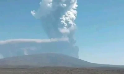 Gunung hayli gubbi di ethiopia meletus