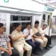 Hadiri peresmian, prabowo jajal krl dari stasiun manggarai ke stasiun tanah abang baru