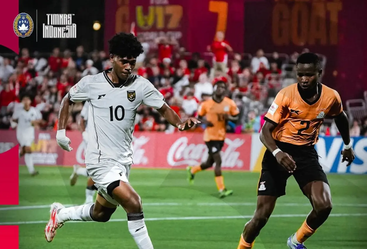 Hasil piala dunia u 17 timnas indonesia u 17 tumbang 1 3 dari zambia