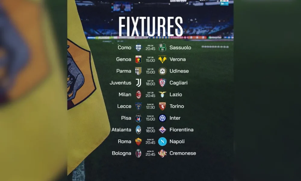 Jadwal liga italia pekan ini