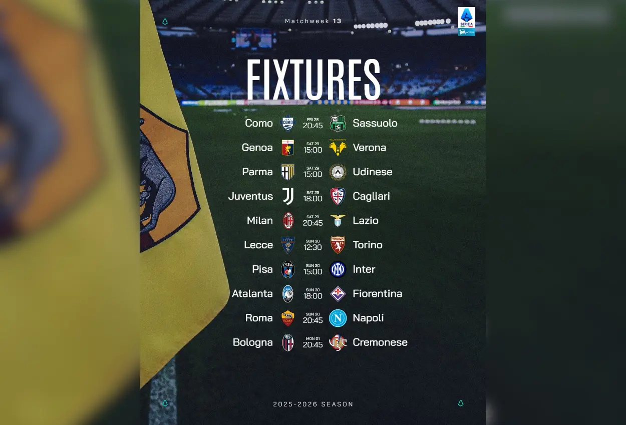Jadwal liga italia pekan ini