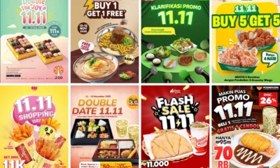 Jangan kelewat! ini daftar promo 11.11 khusus makanan dan minuman