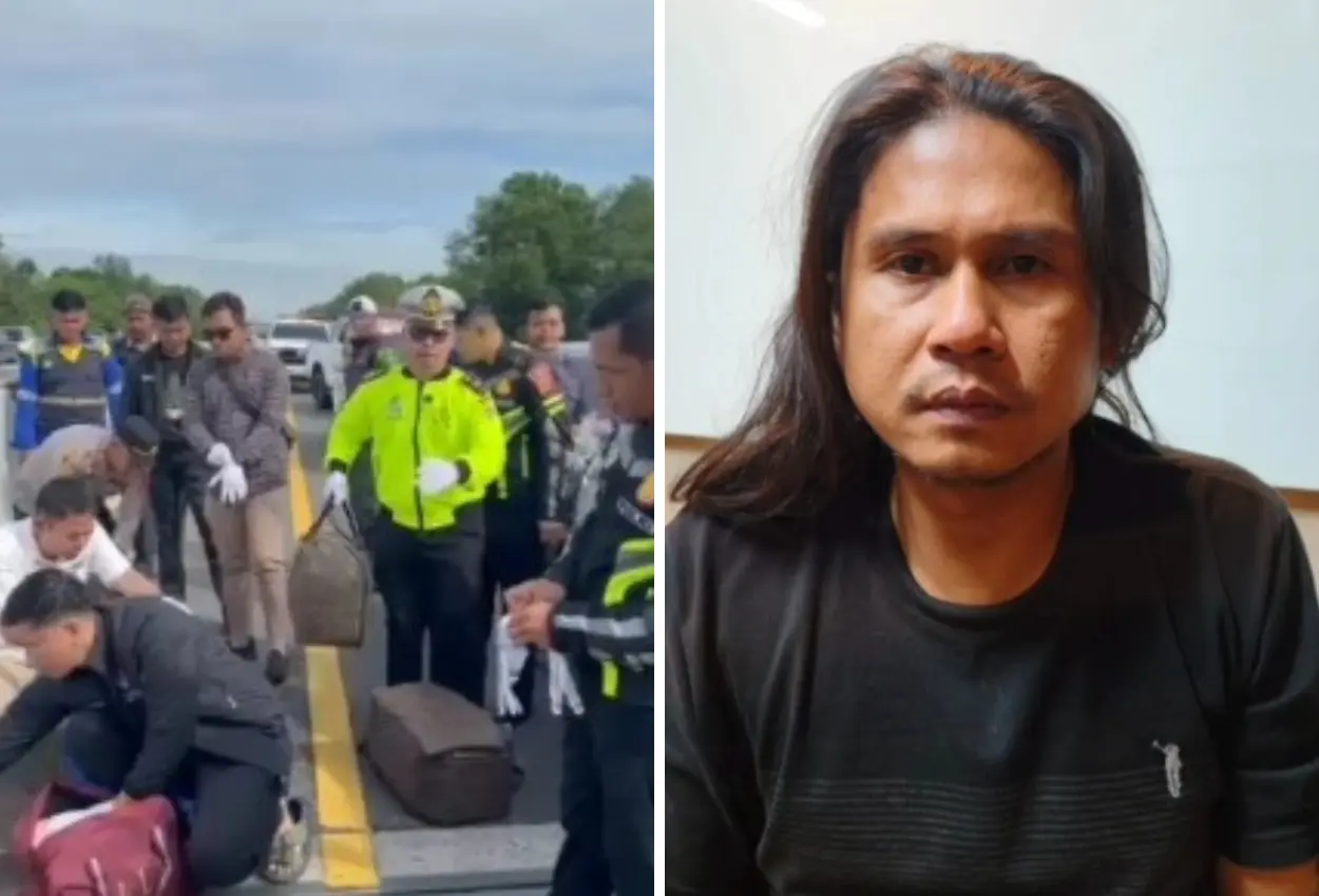 Kurir narkoba yang terlibat kecelakaan mobil di lampung ditangkap polisi!