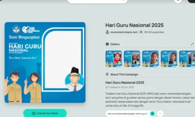 Link twibbon hari guru nasional 2025, lengkap dengan caption untuk media sosial!