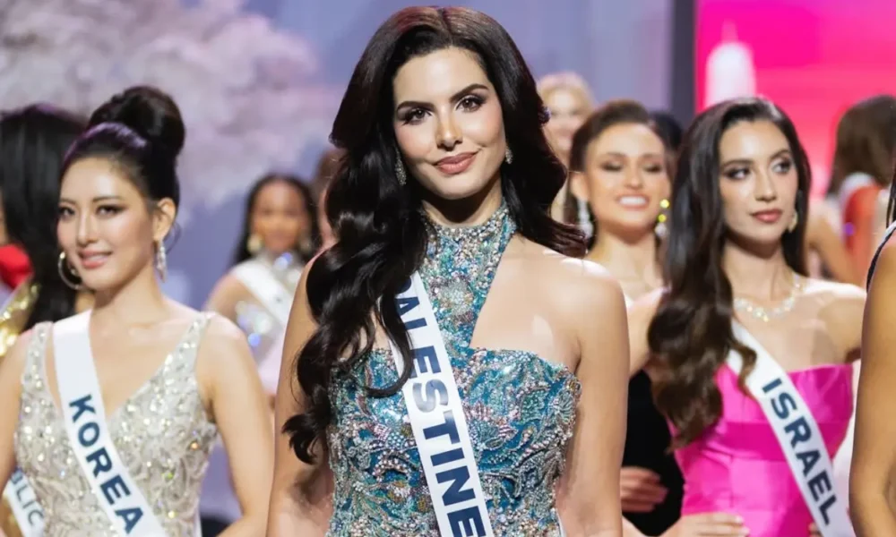 Miss israel lempar tatapan sinis ke miss palestina