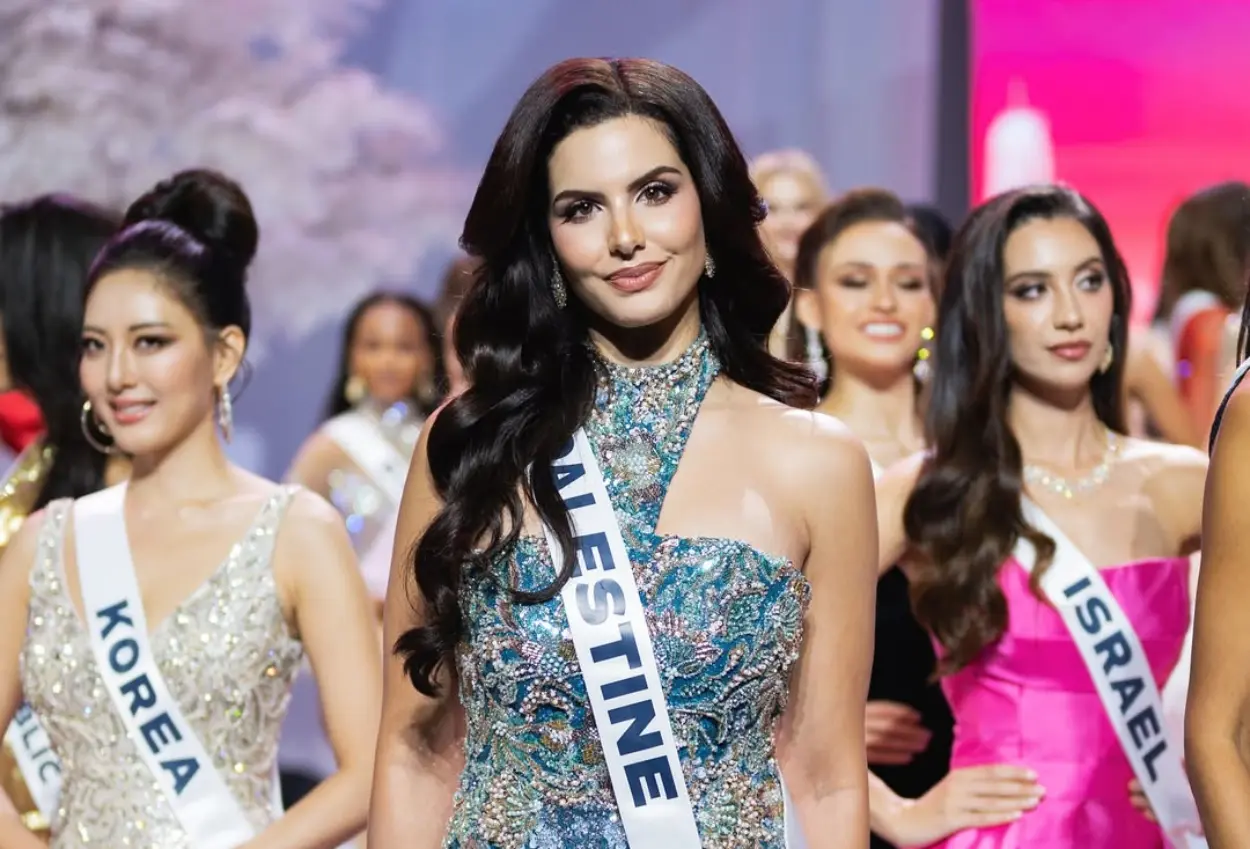 Miss israel lempar tatapan sinis ke miss palestina