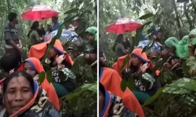 Momen menegangkan! puluhan warga terjebak di dalam hutan saat banjir bandang terjang tapanuli tengah
