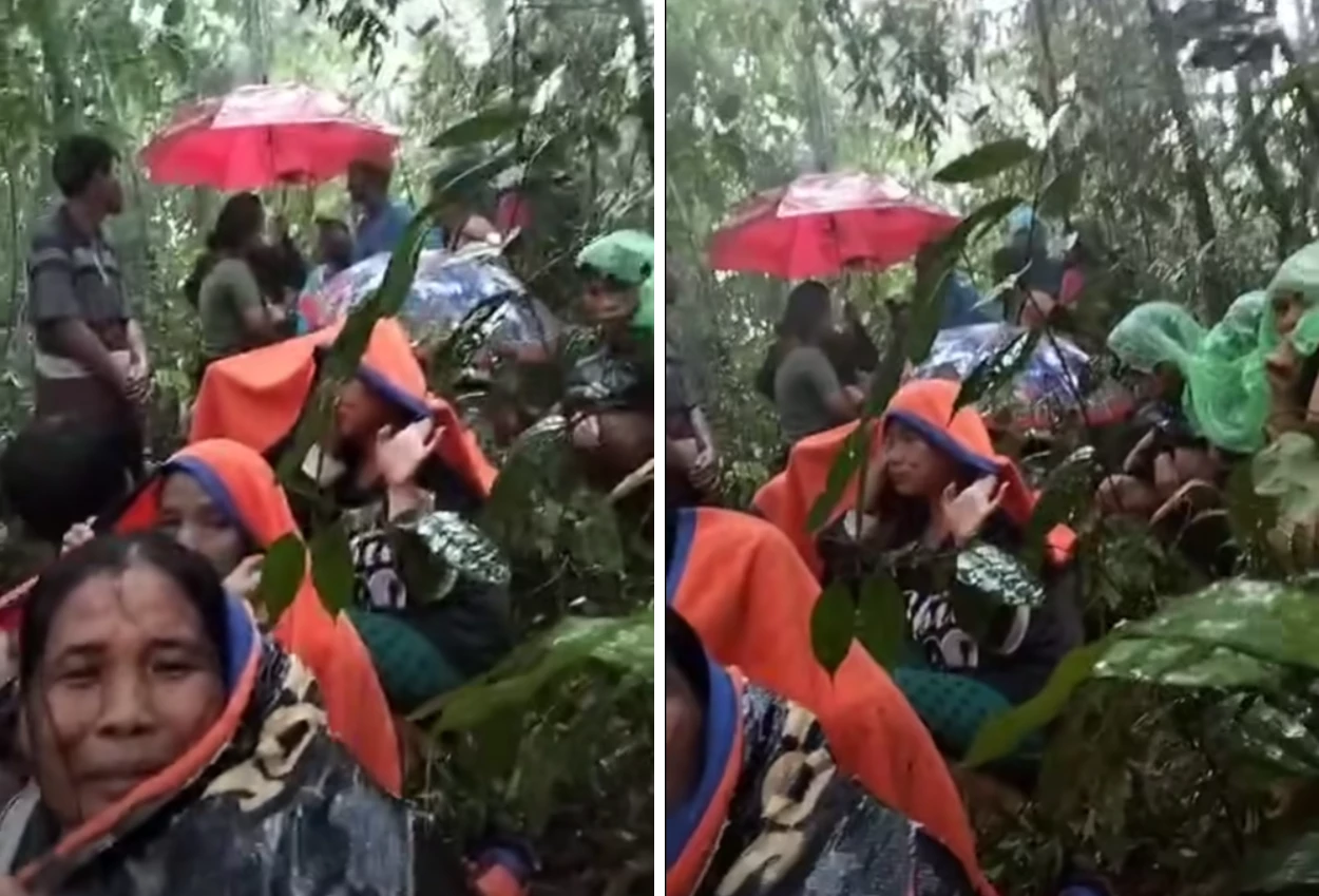 Momen menegangkan! puluhan warga terjebak di dalam hutan saat banjir bandang terjang tapanuli tengah
