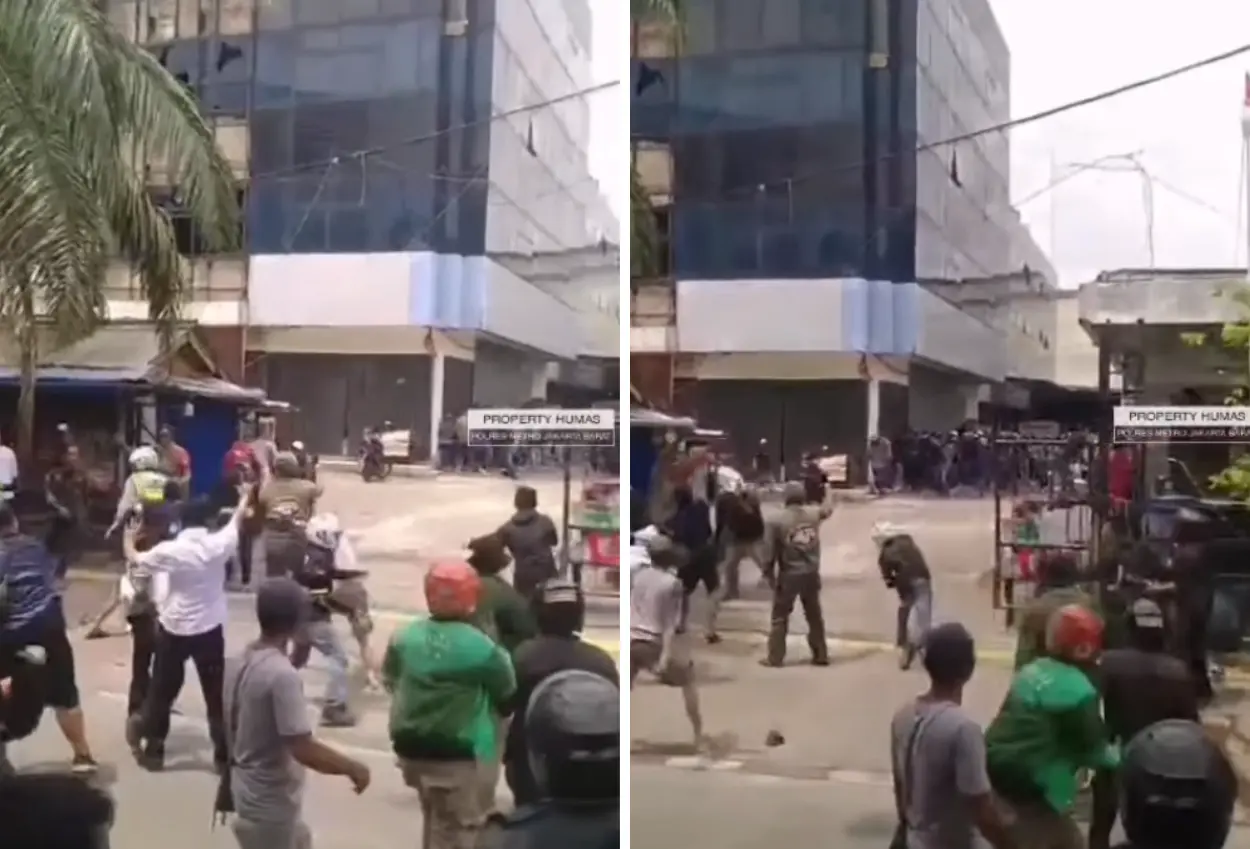 Ormas vs matel di cengkareng bentrok perkara penarikan motor
