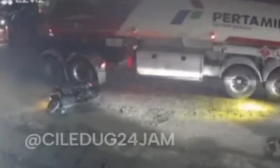 Pemotor tewas terlindas truk tangki bbm saat melintas di proyek jembatan ciledug