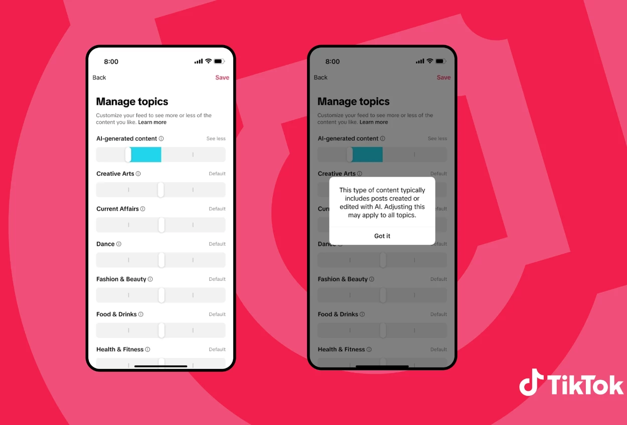 Pengguna tiktok kini bisa batasi konten ai di fyp, simak caranya!