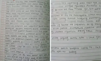 Pilu! ini isi surat siswi mts di sukabumi yang gantung diri di rumah